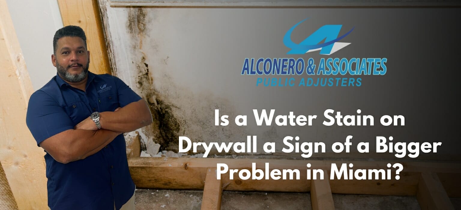 Is a Water Stain on Drywall a Sign of a Bigger Problem in Miami?